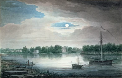 Jelagin-Insel, St. Petersburg, bei Nacht